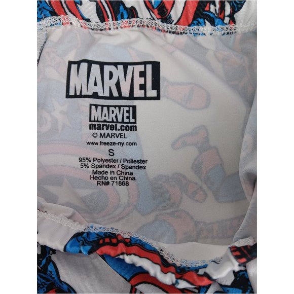 Marvel Comics Captain America Leggings SZ S - Picture 4 of 5